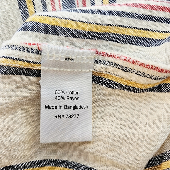 SO Women's Striped Maxi Dress - Cream and Multicolor - Picture 7 of 10